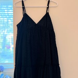 wild fable Black Eyelet Mini Dress